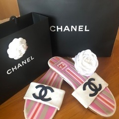正規品　CHANEL サンダル　シャネル  ぺたんこ　ココマーク