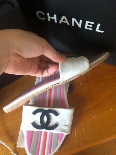 正規品　CHANEL サンダル　シャネル  ぺたんこ　ココマーク