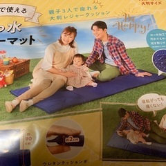 新品　はっ水　レジャーマット　厚手　ネイビー　キャンプの画像