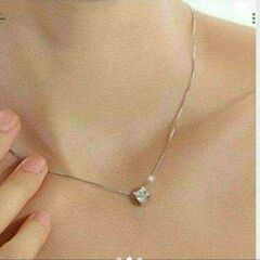 j←←←m18-11　刻印有り/ブリリアントカットスクエアペンダント　　　　202206301505の画像