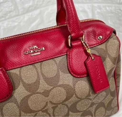 (商談中)美品 シグネチャー COACH ミニボストン 2way ハンドバッグ