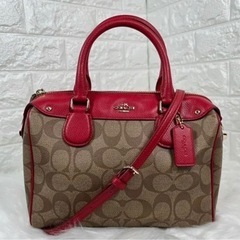 (商談中)美品 シグネチャー COACH ミニボストン 2way...