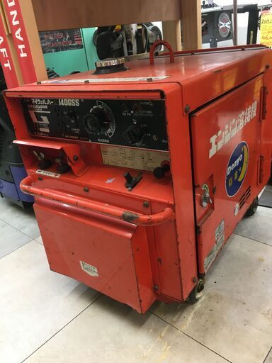 デンヨー 140GSS　エンジン溶接機  2.5kw  無鉛ガソリン  120kg  中古品