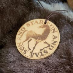 東京サンアンドスター　月の輪熊のぬいぐるみの画像