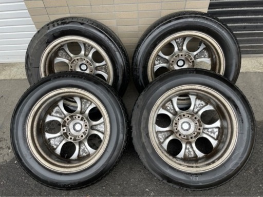 2051　BRIDGESTONE LUFT RV　215/60/R17　タイヤ　ホイールセット　ブリヂストン