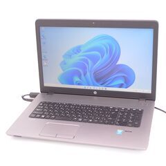 Wi-Fi有 17インチ ノートパソコン HP 470 G2 中古美品 第5世代Core i5 8GB DVDRW 無線LAN Bluetooth カメラ Windows11 Office