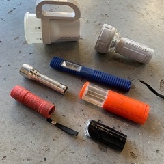 自転車用ライト　LEDライト　マグライト　7点