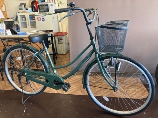 【26インチ】自転車　モスグリーン