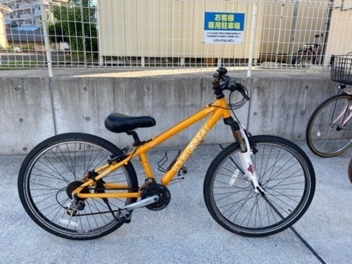 LOUIS GARNAE ルイガノ FIVE クロスバイク 26インチ 中古 自転車 320mm イエロー