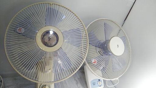 【2台】山善/YAMAZEN 壁掛け 扇風機 30cm 壁掛扇 2012年製 ひも付き 動作品 YWT-C302・YWS-A302
