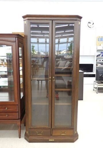 千歳市/恵庭市 WOOD FIELD キュリオケース 飾り棚 コレクションボード 書棚