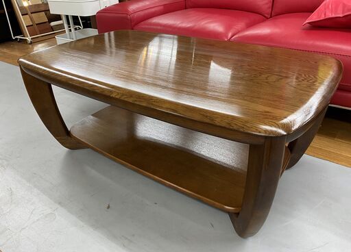 R422 高級 KARIMOKU カリモク センターテーブル、応接テーブル、幅100cm 美品