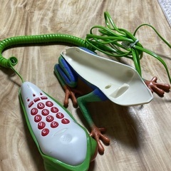 カエル　電話　受話器　の画像
