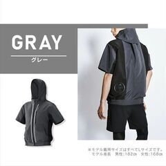 【空調服】アイリス社　クールウェアSPORTSセット 半袖 フード有の画像