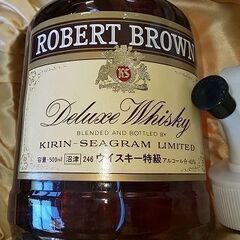 古酒 未開封 キリンシーグラム ロバートブラウン ROBERT BROWN ウイスキー 特級 500ｍｌ ラベル剥がれありの画像
