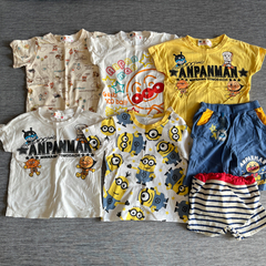 90 夏服　アンパンマンあり、水遊びパンツあり　7点