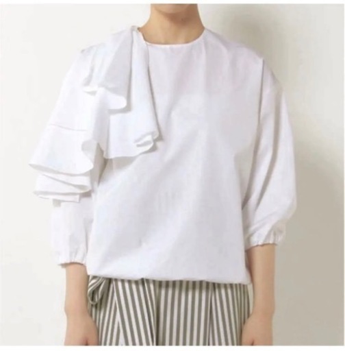 ドゥロワー ブラウス フリル 38