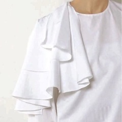 ドゥロワー ブラウス フリル 38の画像