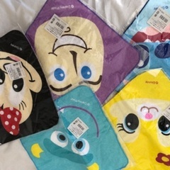 幼稚園で使える　ループタオル　５枚セット