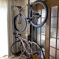 [無料•お譲りします！！]壁立て掛け式自転車ラック