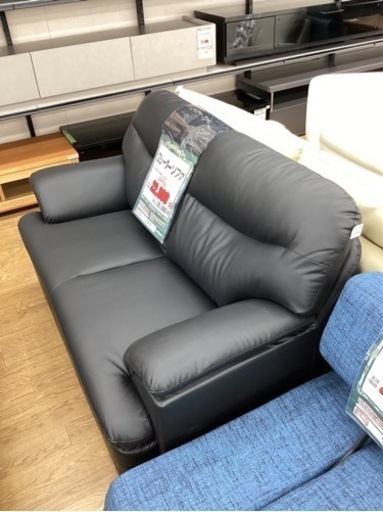 KG-1【新入荷　アウトレット】2シーターソファ　黒