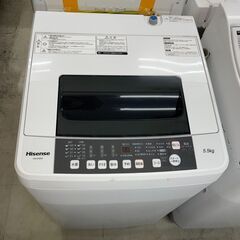 洗濯機　No.2728　ハイセンス　5.5kg　2018年製　HW-E5502　【リサイクルショップどりーむ荒田店】