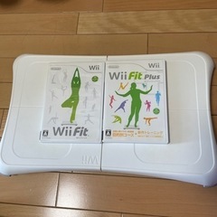 wii fit 本体+ソフト+ヌンチャクの画像