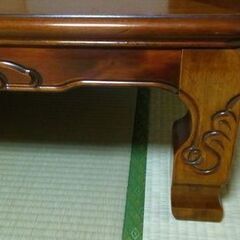 【終了/有難うございました‼】中古美品 座卓 木目が大変きれいです 和風がエモイ 軽量♪ 足は取外し可能♪ 早い者勝ちです✨✨の画像