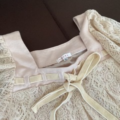 ほぼ新品⭐︎編み柄ニットワンピース　Ｌの画像