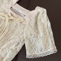 ほぼ新品⭐︎編み柄ニットワンピース　Ｌの画像