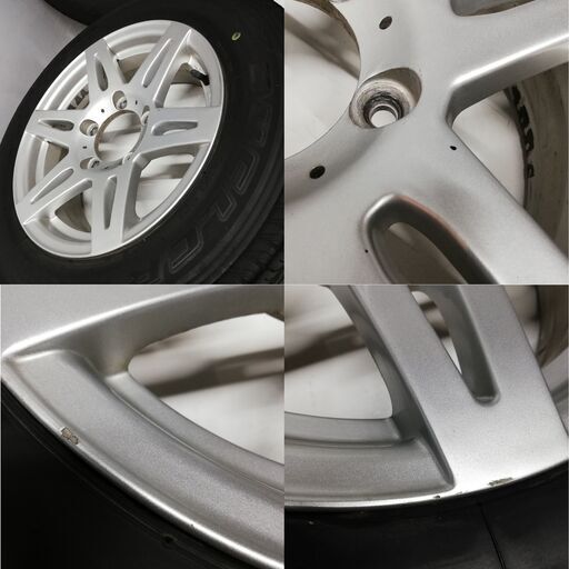 ＜ノーマル X ホイール 4本＞ 175/80R16 ブリヂストン DUELER H/L 2016年製 60～70%  16X6J LIVFENG 5H -139.7 ジムニー　　～横浜市旭区 ズーラシア近く～