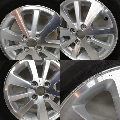 ＜ノーマル ＆ ホイール 1本＞ 165/60R14 ブリヂストン 2019年製 65％ 14X4.5J エブリィワゴン DA17W 4H -100    ～横浜市旭区 ズーラシア近く～