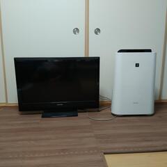 32型液晶テレビと空気清浄機　説明欄必読