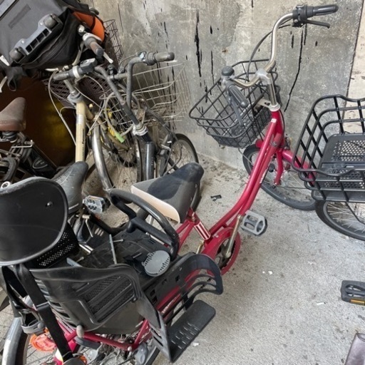 20インチ　ママチャリ　自転車　子乗せ付