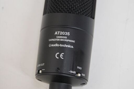 ジャンク扱い オーディオテクニカ コンデンサーマイク AT2035 ブラック 録音 配信 audio-technica マイクロフォン