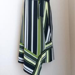 美品★next★アシンメトリー デザイン スカート(グリーン、ホ...