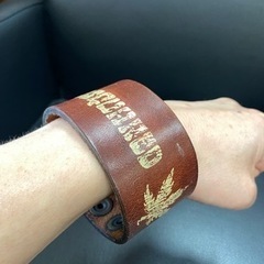DSQUAREDレザーブレスレットの画像