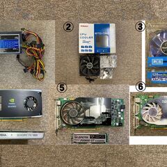 PCパーツ6点「パソコン電源」「ファン」「グラフィックボード」