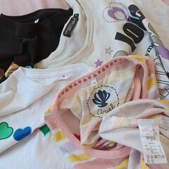 女の子　Tシャツ　ノースリーブ　４枚セット　ディズニー　アリエル　ハート　ケーキの画像