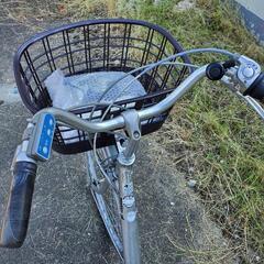 Panasonicナショナル☆充電器付属☆シルバー２６インチ☆電動アシスト自転車の画像