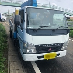 三菱ふそうキャンター2トンリモコン付きタダノユニッククレーン