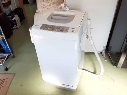 格安 日立 5.0㎏ 洗濯機 2018年製 NW-H53 風乾燥 コンパクト 一人暮らし　/DJ-1053 1FO