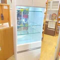 シギヤマ家具 LEDライト付 ガラスキャビネット キュリオケース