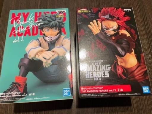 僕のヒーローアカデミア　緑谷出久　切島鋭児郎　フィギュア