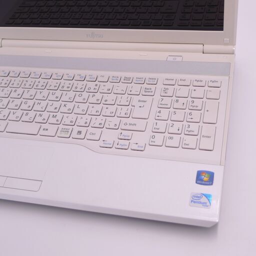 高速SSD Wi-Fi有 ノートパソコン 富士通 AH42/H 中古美品 Pentium 4GB DVDマルチ 無線LAN Bluet