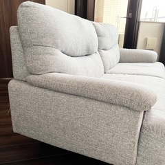 ニトリ3人用布張りソファ(キャッツ3 GY)の画像