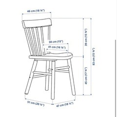 【無償】IKEA ホワイトチェアの画像