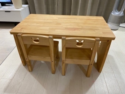 引き取り限定♡ キッズ家具　テーブル&イス　セット