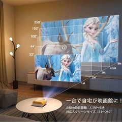 新品未開封！小型プロジェクター  超小型 8000LM リアル1080P 【ネイティブ1080P解像度】   明るさプラス 4K対応 ホームプロジェクター 台形補正 の画像