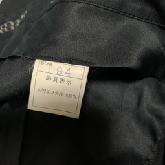 メンズスラック　ブラックの画像